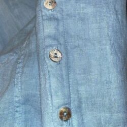 California Threads womens top 100% linen USA new blue S tunic boho Lagenlook NWT