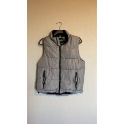 Gray puffer vest