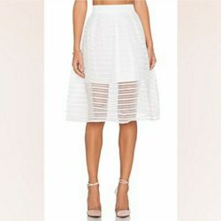 Tiger Mist Skirt & Top Set White size L