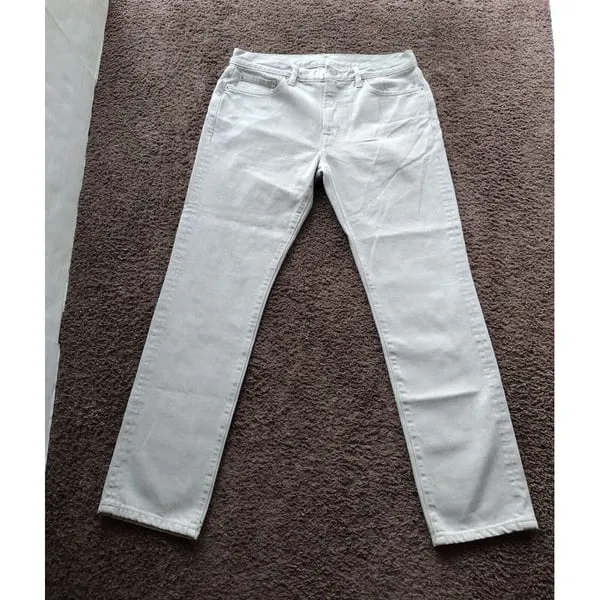 Outerknown Sea Jeans Mens 31x30 Beige Organic Drifter Tapered Fit Hiking Outdoor