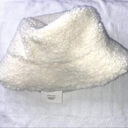 NWT Revolve Lack of Color Faux Shearling Teddy Ivory Bucket Hat M/L