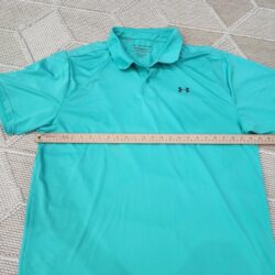 Under armour green mens size 2XL polo