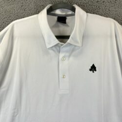 Dunning Golf Polo Mens XXL White Stretch Activewear NWOT