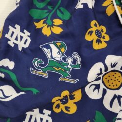 Wes and Willy NCAA Notre Dame Fighting Irish Mens Floral Swim Shorts Size Large