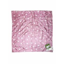 Kate Spade Parisian Pink White Polka Dots Bandana Silk Square Scarf 20×20 NWT