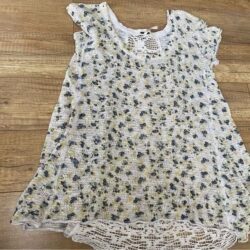 Free People Floral Peasant Top
