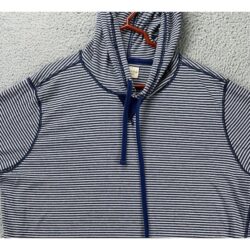 Denim Supply Ralph Lauren Sweater Mens 2XL Blue Stripe Lightweight Hoodie Logo