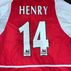 Thierry Henry #14 ARSENAL Home 2002-2004 Invincibles Jersey Size large