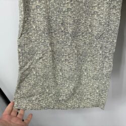 Eileen Fisher Wide Leg Cropped Pants Size Small Beige Black Tencel