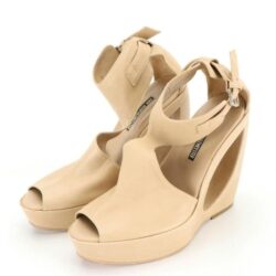 Ann Demeulemeester Cut Out Platform Wedge Sandal