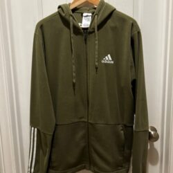 Adidas Fleece Full Zip Hoodie Size L Men’s