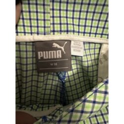 Men’s Cobra Puma Golf Plaid Short Lime Green 38