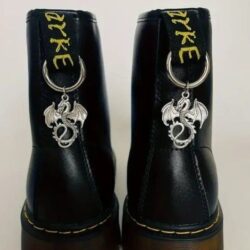 *NEW – Set of 2* Flying Dragon Boot Charms Buckle Goth Punk – Doc Martens