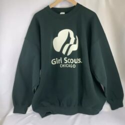 Women’s Girl Scout Green Heavy Weight Blend Sweatshirt