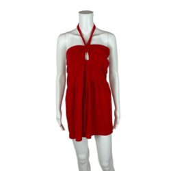 Wild Fable Romper Women’s Large Red Terry Cloth Halter Neck Playsuit