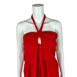 Wild Fable Romper Women’s Large Red Terry Cloth Halter Neck Playsuit