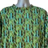 Burton Tee Green Blue Brown All Over Logo Long Sleeve Layer Men's Size XL - Image 3