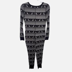 Xhilaration Womens Pajamas Long Sleeve One Piece Sleeper Romper S NWOT
