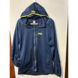 helly hansen Full Zip Light jacket men Xxl Blue Hooded Thumb holes