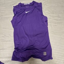 Nike pro purple tank