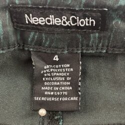 Needle & Cloth Jeans Womens Size 4 Green Skinny Ankle Super Soft Stretch Skinny