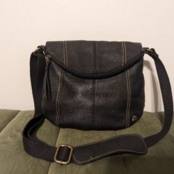 The Sak Deena Black Leather crossbody bag