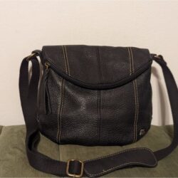 The Sak Deena Black Leather crossbody bag