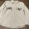 Compliments 90s cat Embroidered button down shirt. Vintage retro - Image 9