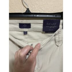 Not Your Daughters Jeans Dress Pant 18P Tan Plaid Straight Leg Khakis  NWT