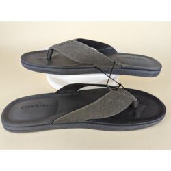 Club Room Riley Flip Flop Sandals Mens 11 Light Grey Toe-Post Flats Shoes NWT