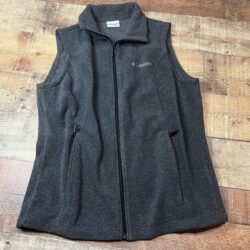 Columbia | Women’s Gray Zippered Pockets Base Layer Fleece Vest Sz S