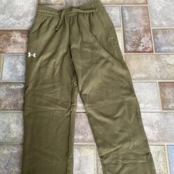 Men’s Under Armour Fleece Workout Jogger Logo Pants Sweatpants, Size M