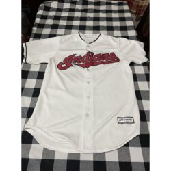 Mens Majestic CLEVELAND INDIANS, FRANCISCO LINDOR #12 Jersey Size Medium