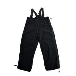 Cold Weather Black Fleece Zippered Adjustable Overalls Men’s Size Medium