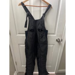 Swiss Alps Outerwear Ski Bib Overalls Adjustable Unisex Medium Black Snow Suit