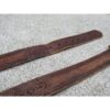 Brown Leather Belt 42 Embossed Vintage Unique Casual Western Gold - Image 3