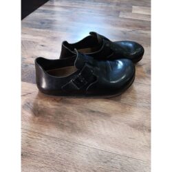 Birkenstock London Leather 38 Black Regular Width . Good Condition