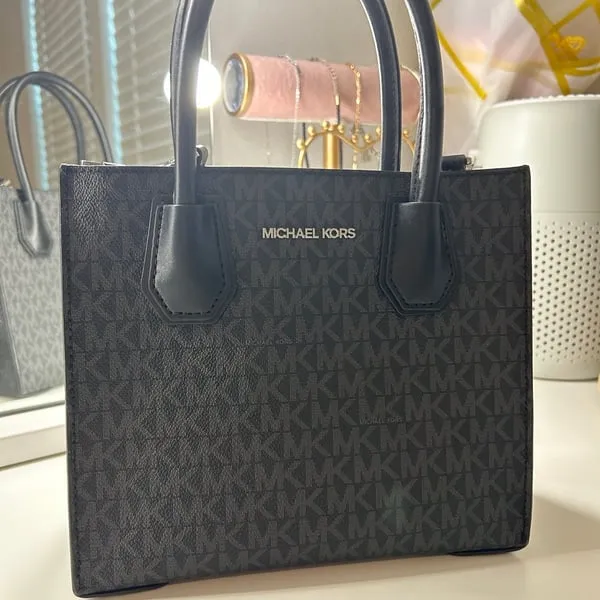 Michael Kors small tote bag in signature black