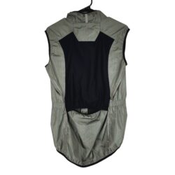 Cafe du Cycliste Madeleine Gilet Vest sz L Women Black White Red Plaid Vented