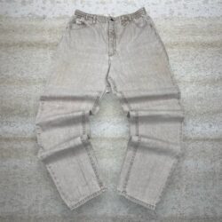 Vintage Lee Jeans Baggy Tapered Fit Tan Wash Denim 90s