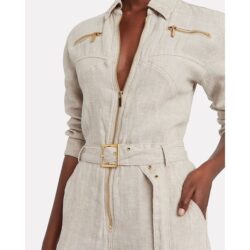 WeWoreWhat Beige Utility Linen