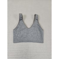 Aerie Sports Bra Womens XS Gray Ribbed Casual Lounge Gym