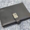 GUCCI Notebook Cover Black Leather Agenda Schedule Note Book Made in Italy Auth