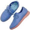 Ponto The Pacific Women's Slate Blue Oxford Sneakers Recycled Leather Size 7.5