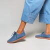 Ponto The Pacific Women's Slate Blue Oxford Sneakers Recycled Leather Size 7.5 - Image 10