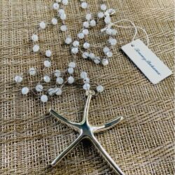 Tommy Bahama NWT Silver STARFISH PENDANT CRYSTAL BEADED NECKLACE❤️BLOWOUT DEAL❤️