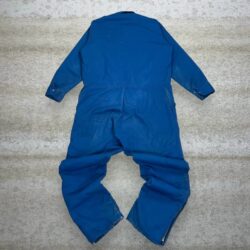 True Vintage Coveralls Royal Blue Canvas Insulated Lined Zip Up Made in USA 70s