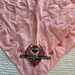 Pink Glittery Harley Davidson Bandana