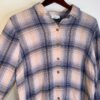 J. Jill Womens S Pastel Pink & Blue Soft and Flowy
Button Down Flannel Top - Image 2
