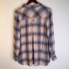 J. Jill Womens S Pastel Pink & Blue Soft and Flowy
Button Down Flannel Top - Image 4